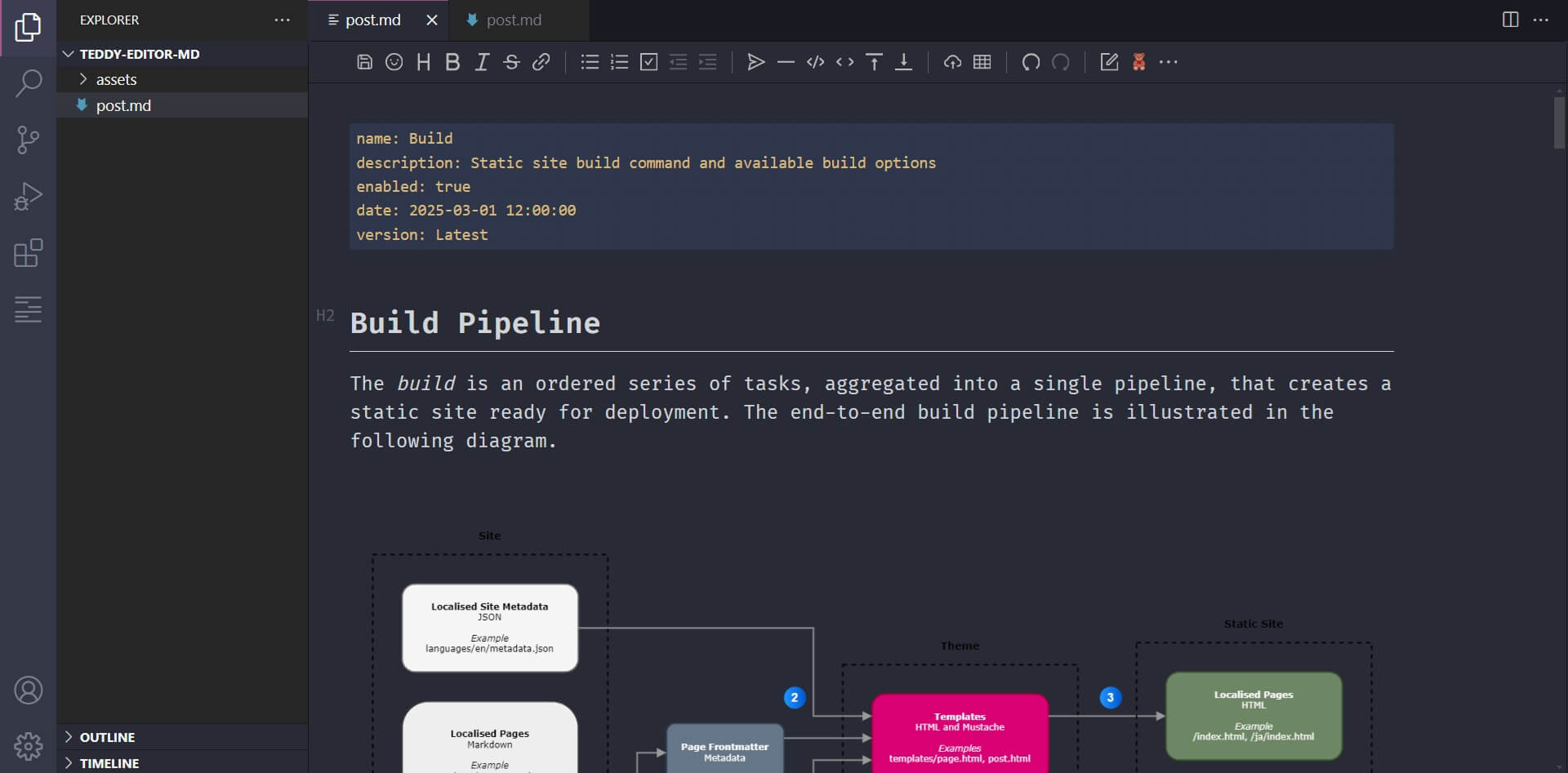 Teddy Editor in VS Code